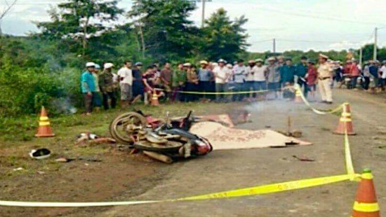 Đắk Nông: Hai xe máy tông nhau, 2 người tử vong tại chỗ