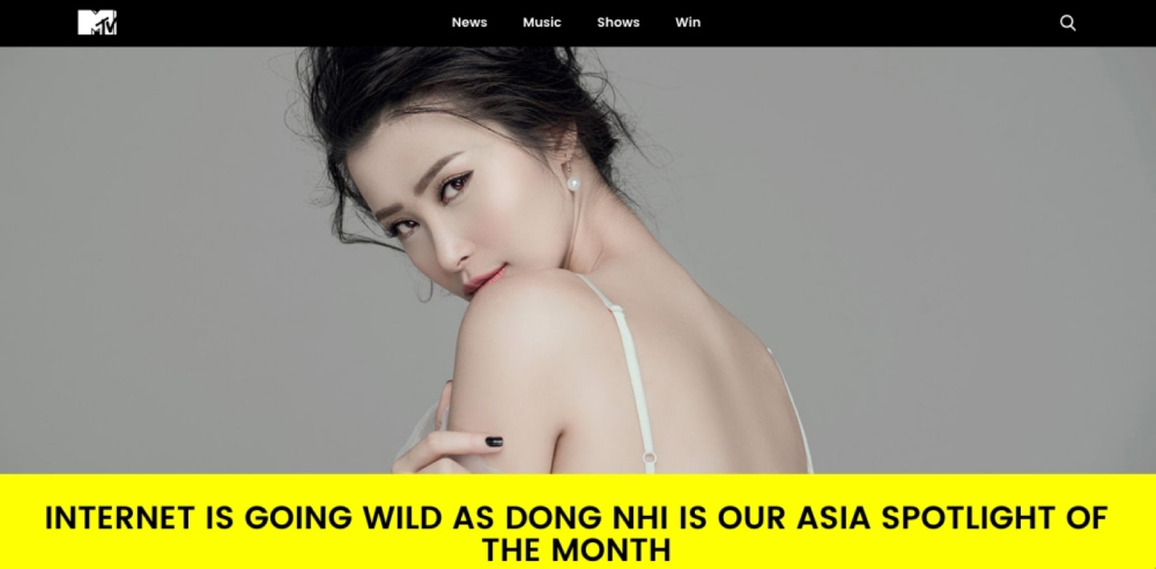 Đông Nhi là nghệ sĩ nổi bật nhất tháng 7 trên MTV Asia