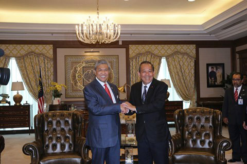 Phó Thủ tướng Trương Hòa Bình thăm chính thức Malaysia