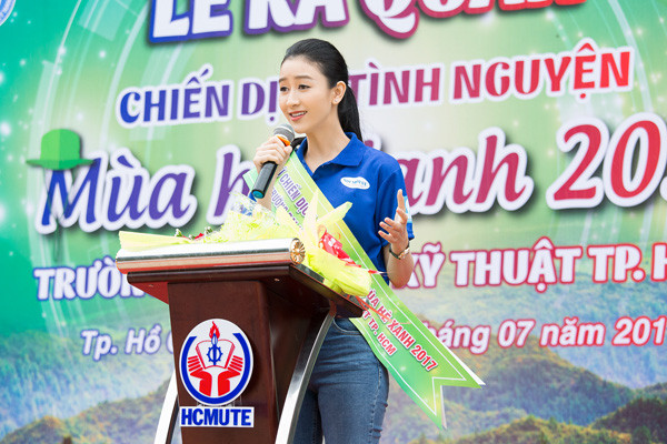 Á hậu Hà Thu làm đại sứ chiến dịch “Mùa hè xanh 2017”