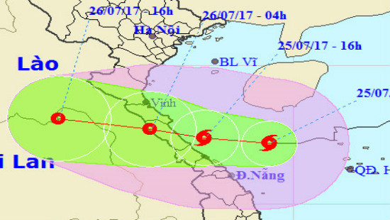 Chiều tối nay, bão số 4 đổ bộ đất liền Hà Tĩnh - Quảng Trị