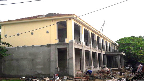 Nghệ An: Dự án xây dựng Trường tiểu học Vân Diên 2 có bị “rút ruột”?