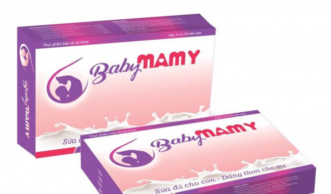 Vi phạm nhãn hàng hóa, viên uống lợi sữa Baby Mamy bị thu hồi