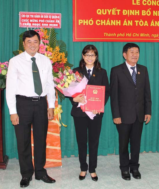 TAND Tp Hồ Chí Minh bổ nhiệm lãnh đạo TAND cấp huyện