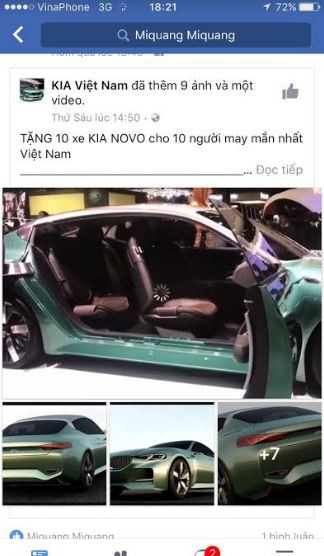 Thaco bác tin đồn tặng xe Kia cho khách hàng