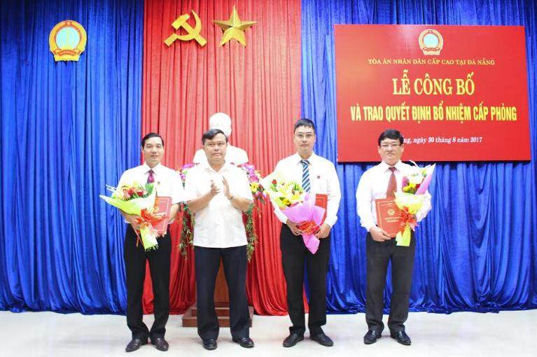 TAND cấp cao tại Đà Nẵng bổ nhiệm lãnh đạo cấp phòng