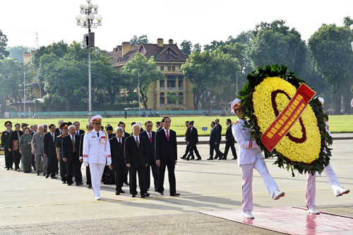 Lãnh đạo Đảng, Nhà nước viếng Lăng Bác nhân kỷ niệm ngày Quốc khánh