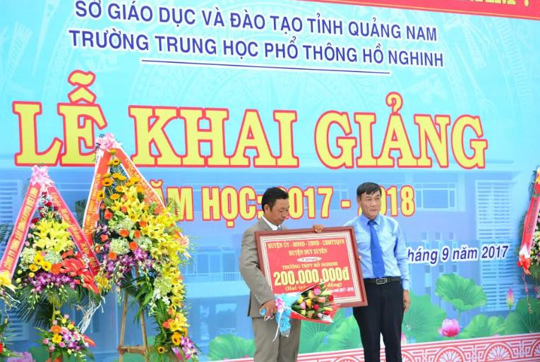 Duy Xuyên - Quảng Nam: Khánh thành trường THPT Hồ Nghinh – ngôi trường mơ ước