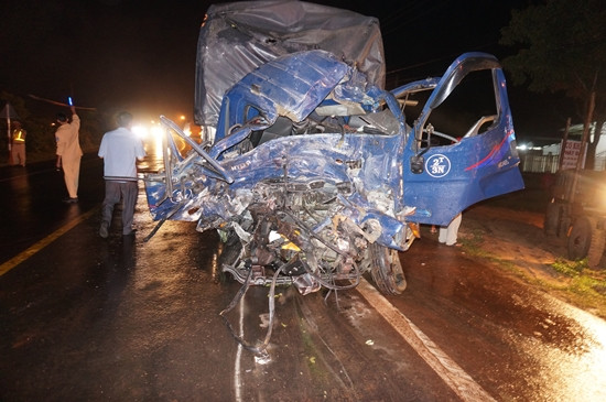 Tai nạn liên hoàn trên Quốc lộ 14 khiến 1 người tử vong