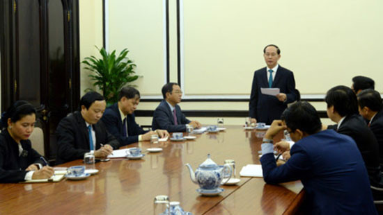 Chủ tịch nước làm việc với lãnh đạo Hội đồng Tư vấn Kinh doanh APEC