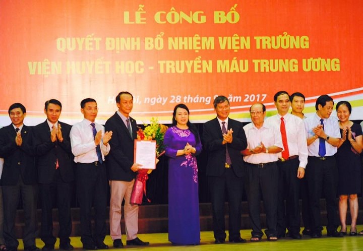 Viện Huyết học và Truyền máu Trung ương có tân Viện trưởng