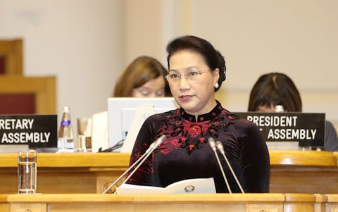 Chủ tịch Quốc hội phát biểu tại Phiên thảo luận toàn thể IPU-137