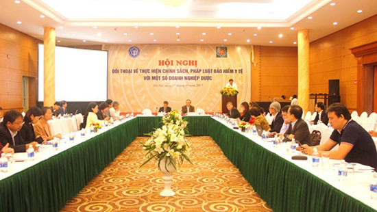 BHXH Việt Nam đối thoại về thực hiện chính sách, pháp luật BHYT với một số DN Dược