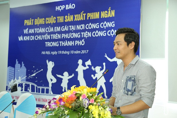 MC Phan Anh làm giám khảo cuộc thi sản xuất phim ngắn về an toàn của trẻ em gái tại nơi công cộng