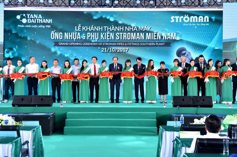Ströman Việt Nam khánh thành Nhà máy ống nhựa và Phụ kiện Ströman công suất 150.000 tấn/năm