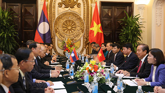 Lãnh đạo Đảng, Chính phủ tiếp Phó Thủ tướng Lào Sonexay Siphandone