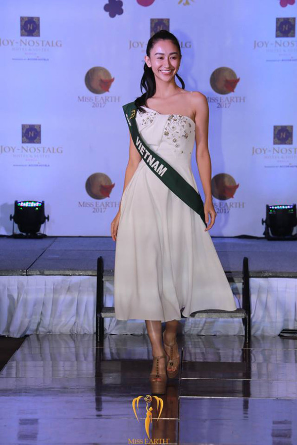 Hà Thu là ứng cử viên nặng ký của vương miện Hoa hậu Trái Đất