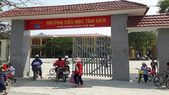 Hải phòng: UBND huyện An Lão yêu cầu trường Tiểu học Tân Dân trả lại tiền cho phụ huynh