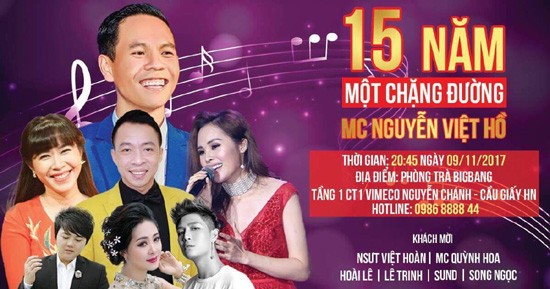 'Thánh giả giọng' MC Việt Hồ làm minishow kỷ niệm 15 năm