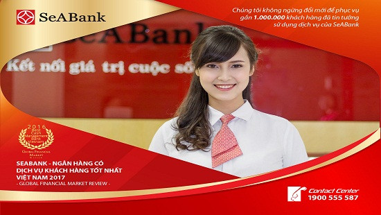 SeaBank đạt giải thưởng quốc tế: “ Dịch vụ khách hàng tốt nhất  Việt Nam năm 2017” 