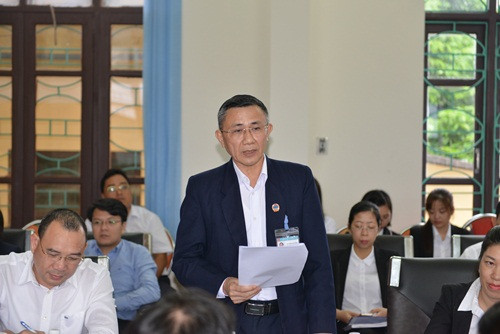 Phó Chánh án TANDTC Nguyễn Thúy Hiền làm việc với TAND TP Móng Cái