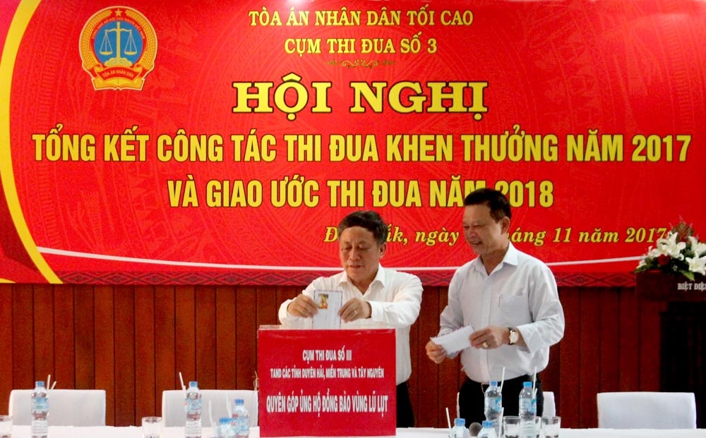 Cụm thi đua số III TAND: Tổ chức rút kinh nghiệm công tác xét xử các loại án