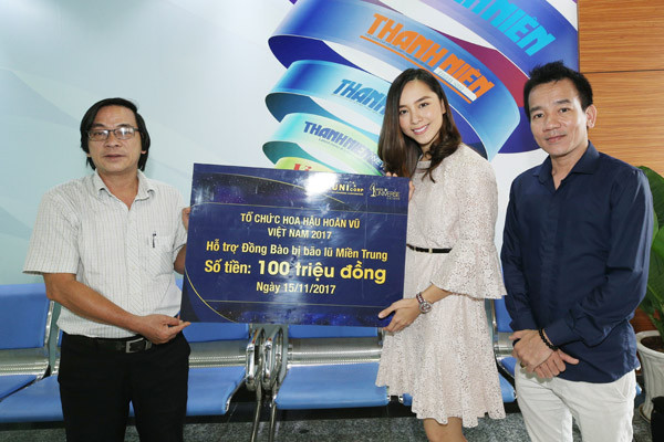BTC Hoa hậu Hoàn vũ Việt Nam dành toàn bộ số tiền bán vé Chung kết cho bà con miền Trung sau bão số 12