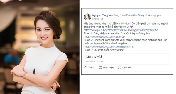 Dàn sao tên tuổi đồng loạt kêu gọi ủng hộ Đỗ Mỹ Linh trước Chung kết Miss World 