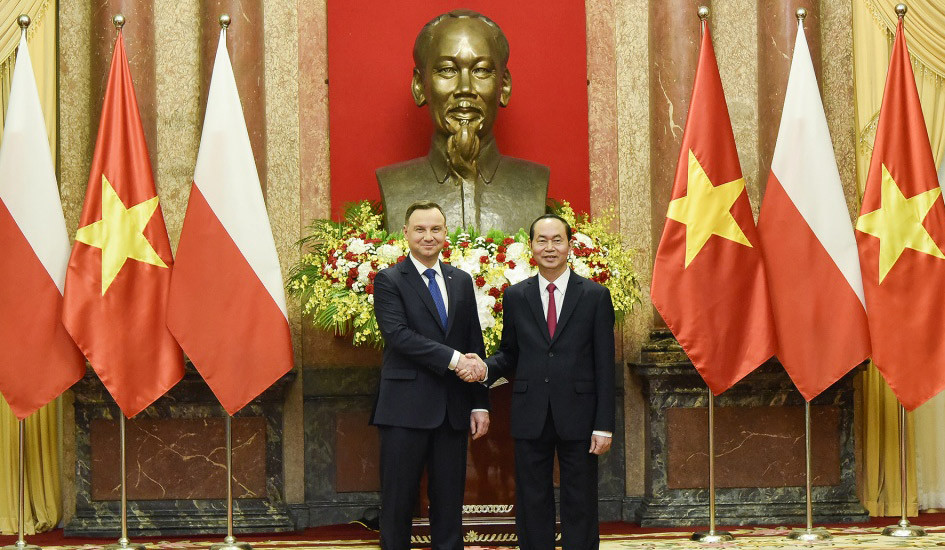 Chủ tịch nước Trần Đại Quang đón, hội đàm với Tổng thống Ba Lan