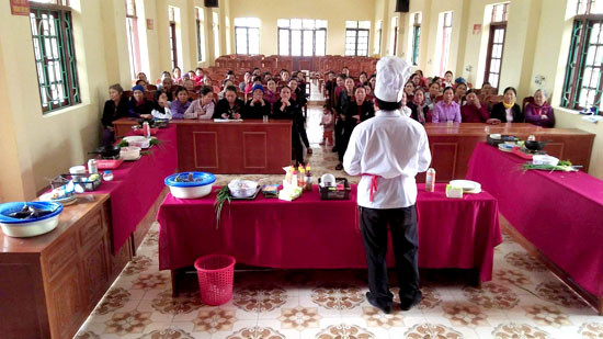 Thanh Hóa: Tổ chức lớp học nấu ăn cho phụ nữ trên địa bàn tỉnh
