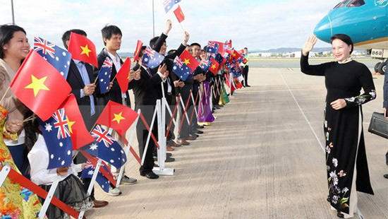 Chủ tịch Quốc hội Nguyễn Thị Kim Ngân bắt đầu thăm chính thức Australia