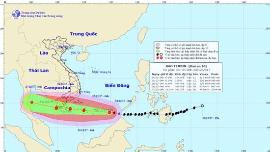 Bão số 16 giật cấp 13, đổ bộ đất liền Vũng Tàu - Cà Mau