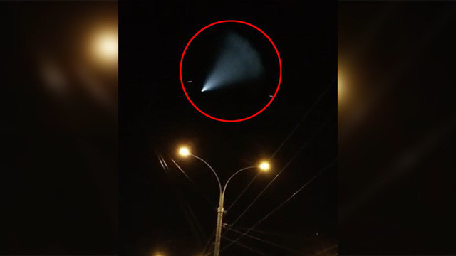 Vật thể lạ không xác định được nhìn thấy tại Lipetsk, Nga (Ảnh: RT)