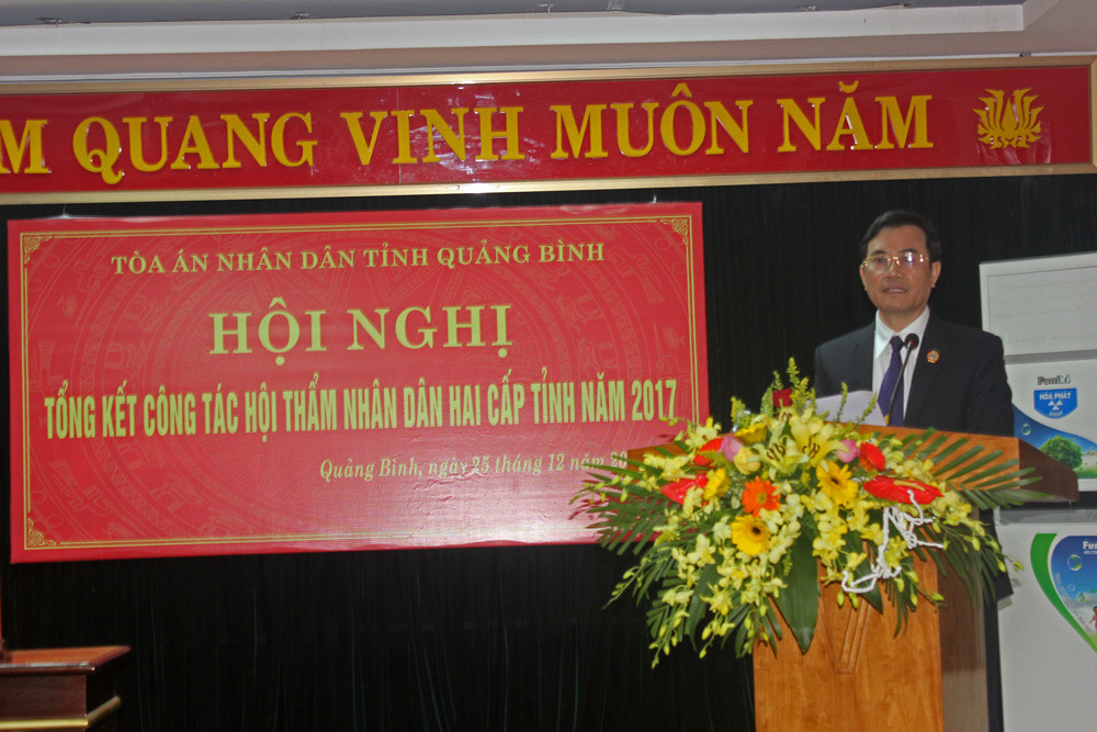 TAND tỉnh Quảng Bình tổ chức hội nghị tổng kết công tác hội thẩm nhân dân