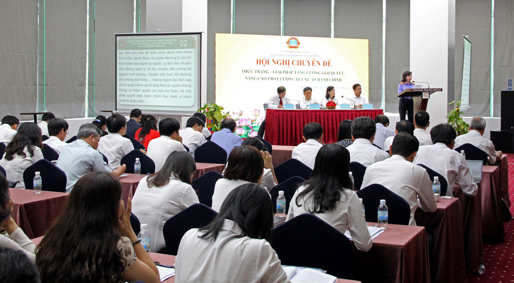 TAND TP HCM tổ chức hội nghị chuyên đề về xét xử án hành chính