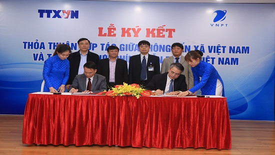 VNPT ký kết Thỏa thuận hợp tác với Thông tấn xã Việt Nam