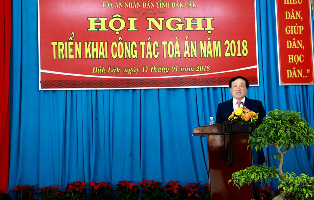 TAND tỉnh Đắk Lắk triển khai công tác năm 2018