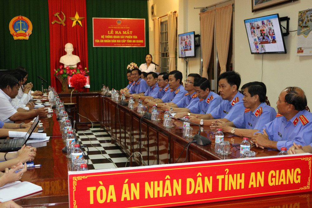 TAND tỉnh An Giang ra mắt hệ thống quan sát phiên tòa