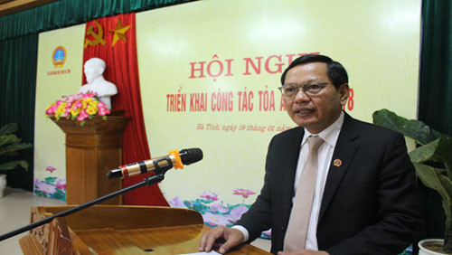 TAND tỉnh Hà Tĩnh triển khai công tác năm 2018
