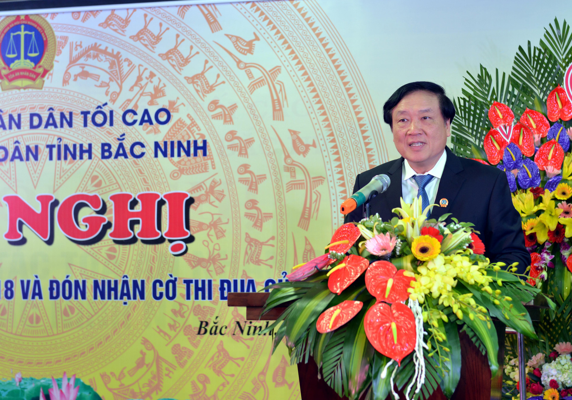 Chánh án Nguyễn Hòa Bình dự Hội nghị triển khai công tác TAND tỉnh Bắc Ninh