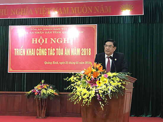 TAND hai cấp  tỉnh Quảng Bình triển khai công tác năm 2018