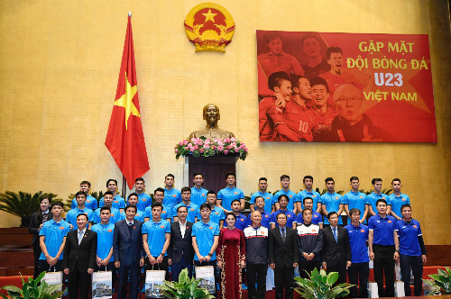 Chủ tịch Quốc hội: Đội bóng U23 vô địch trong lòng người dân Việt Nam