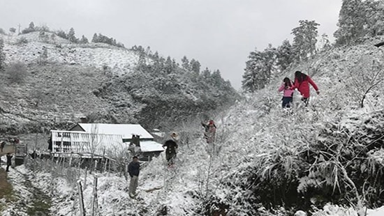 Ảnh hưởng không khí lạnh, đêm nay vùng núi cao phía Bắc có thể xuất hiện mưa tuyết