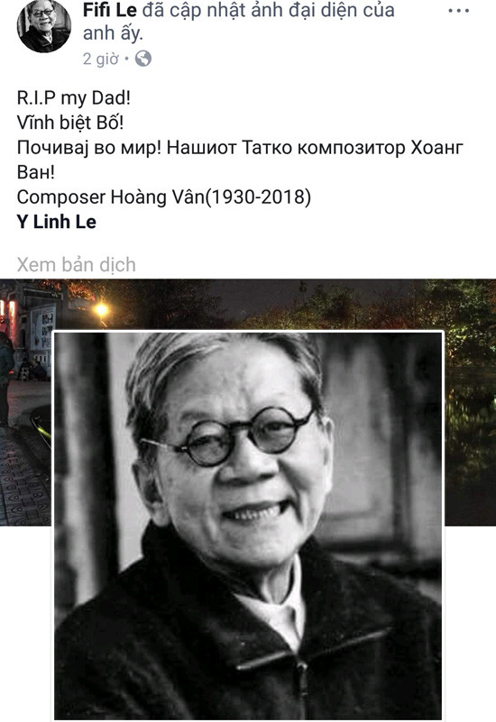 Nhạc sĩ Hoàng Vân vĩnh biệt cõi trần ở tuổi 88