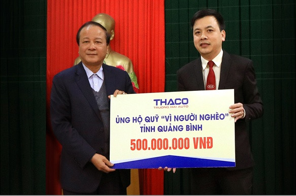 Thaco tặng 25 tỷ đồng ủng hộ người nghèo ăn Tết