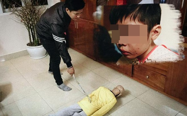 Ông bố hành hạ dã man con trai ở Hà Nội bị khởi tố thêm tội danh