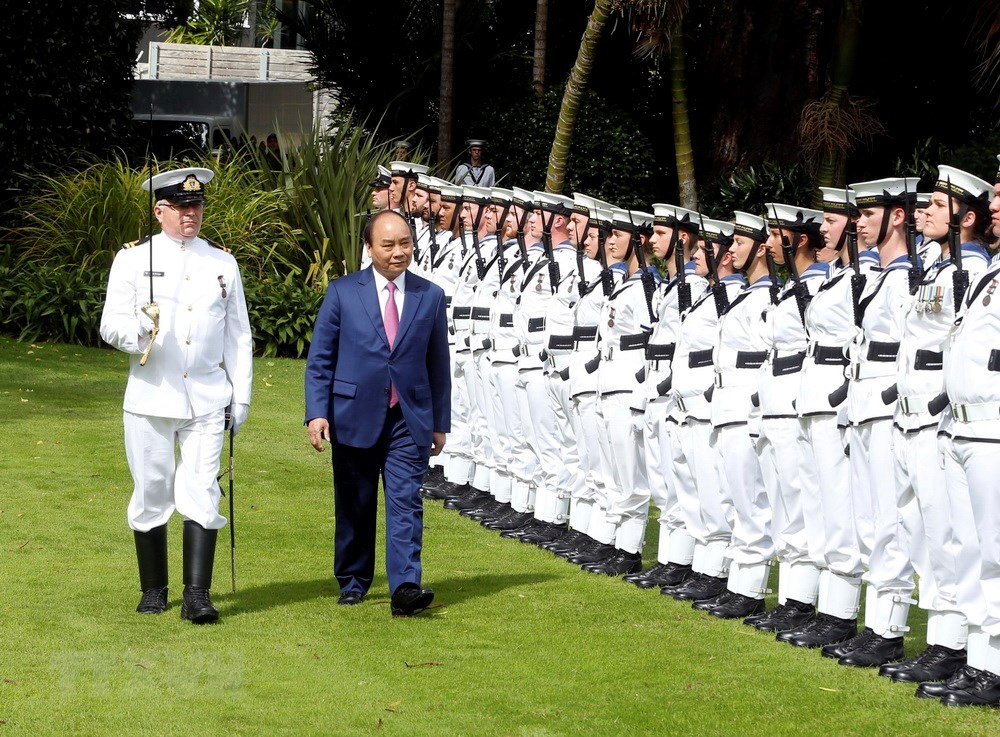 Thủ tướng New Zealand đón, hội đàm với Thủ tướng Nguyễn Xuân Phúc