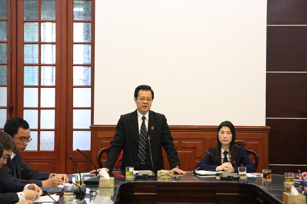 Phó Chánh án Lê Hồng Quang dự hội nghị triển khai công tác năm 2018 của Vụ Tổng hợp