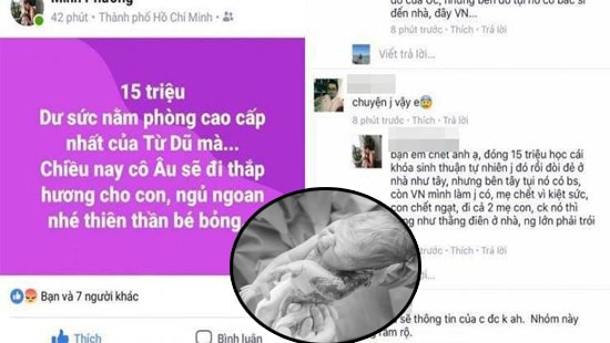 Sinh thuận tự nhiên tại nhà, mẹ con sản phụ tử vong