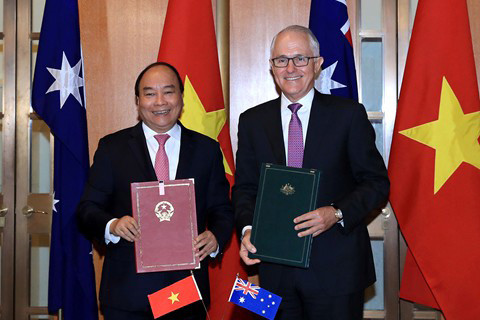 Việt Nam và Australia chính thức thiết lập quan hệ đối tác chiến lược